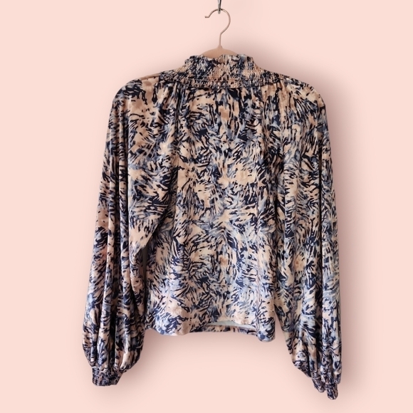 FREE People | EUC Go Get Em Top Blouse Crushed Velvet Size S - Picture 11 of 11